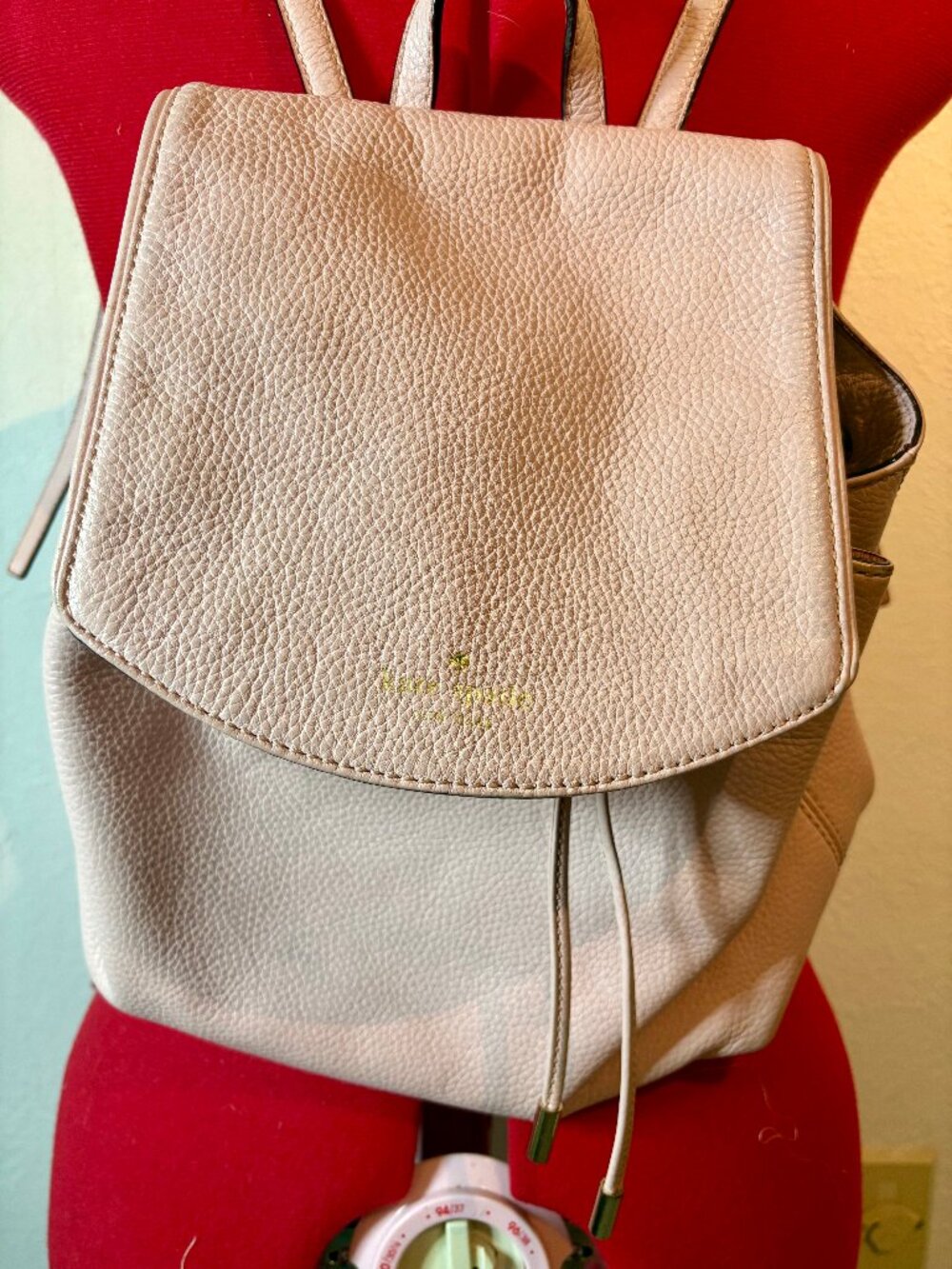 Kate Spade New York Pink Leather Mini Backpack Purse